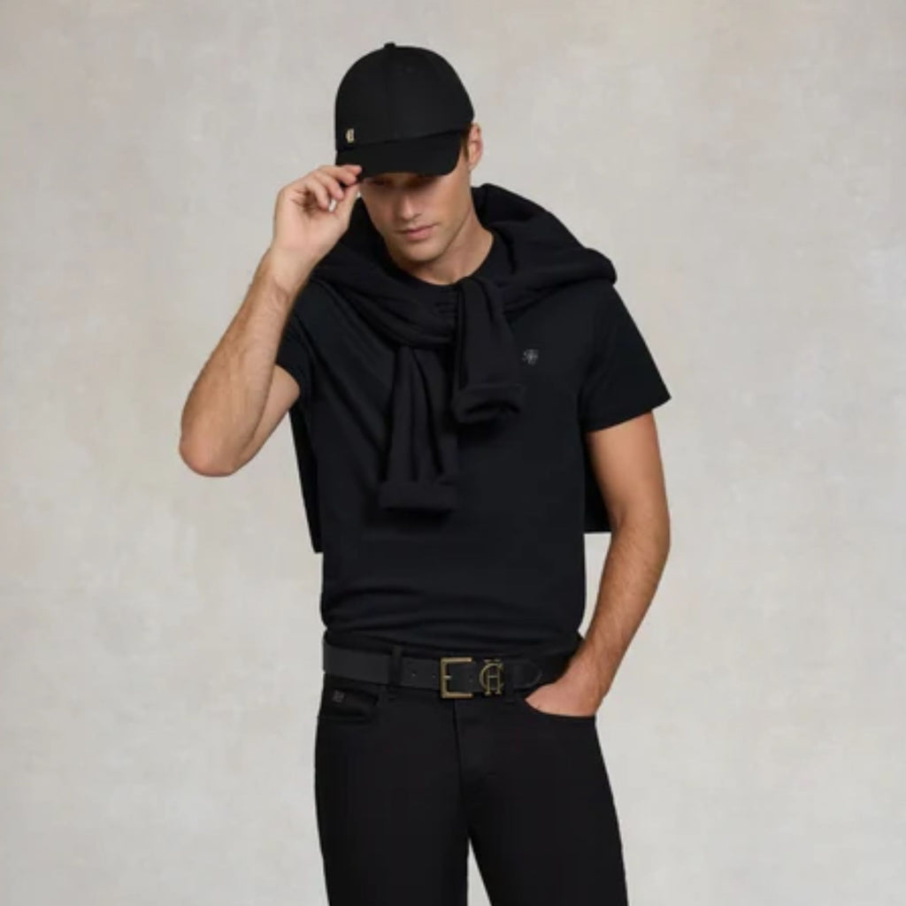 Holland Cooper Mens Crew Neck T-Shirt - Black