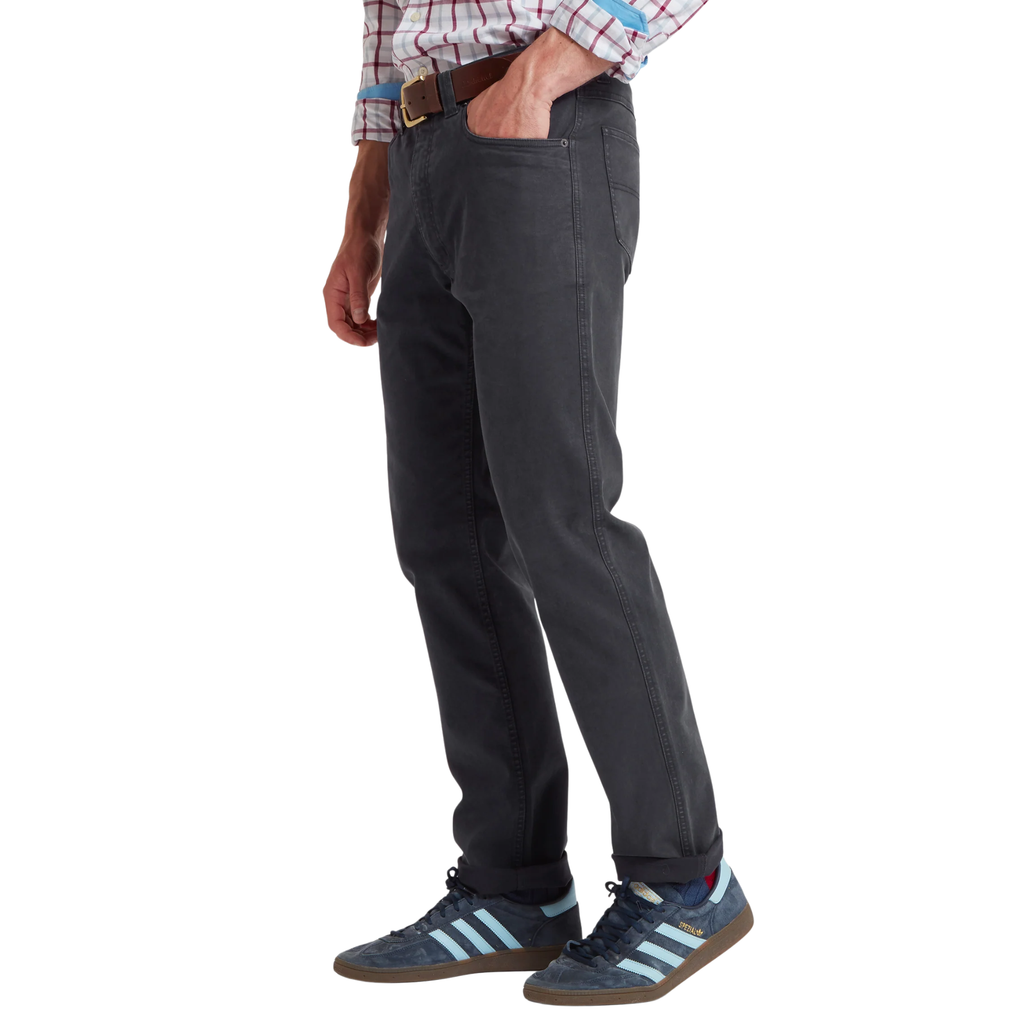 Schoffel Mens Canterbury 5 Pocket Jean - Charcoal