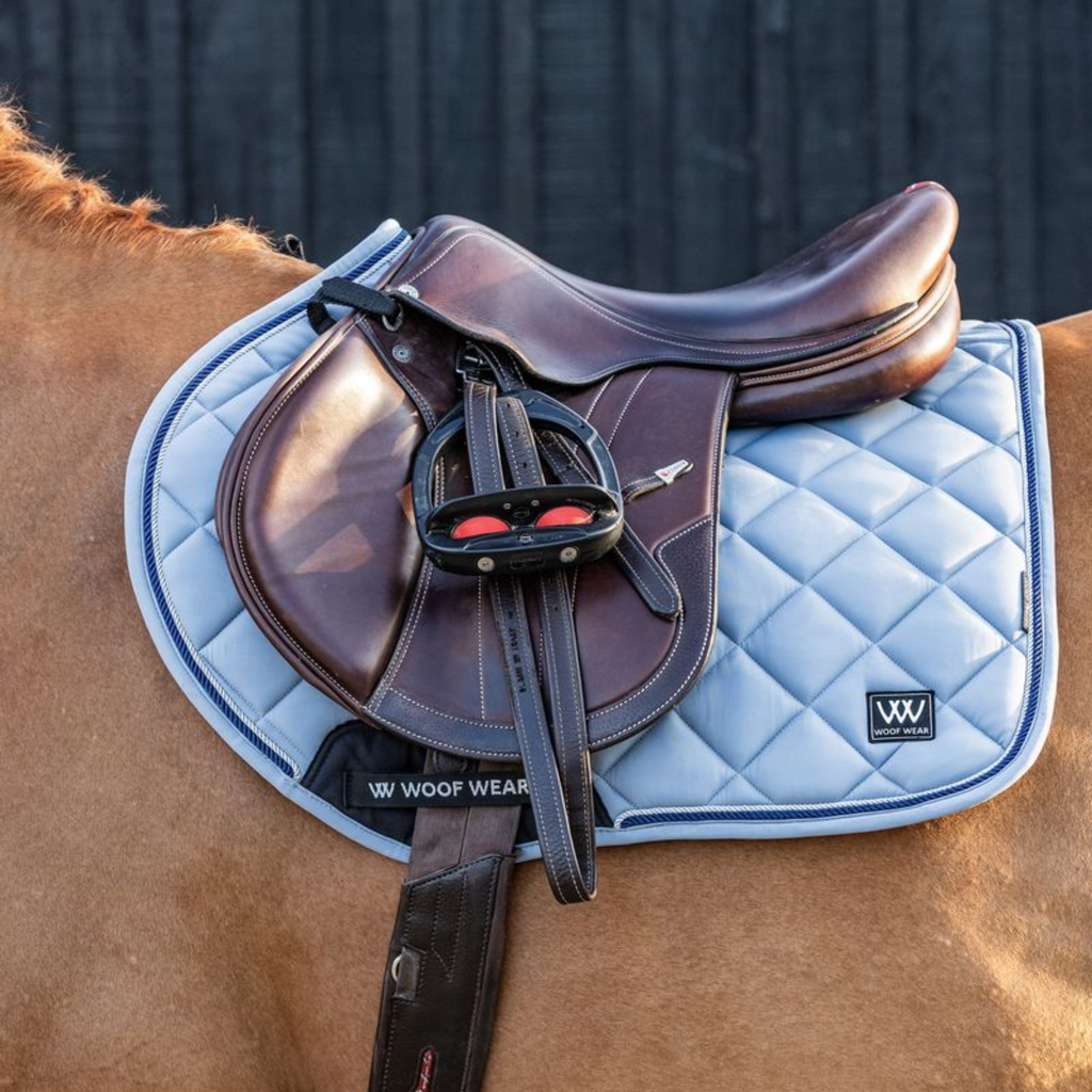 Woof Wear Vision Aura Close Contact Saddle Pad - Steel Blue