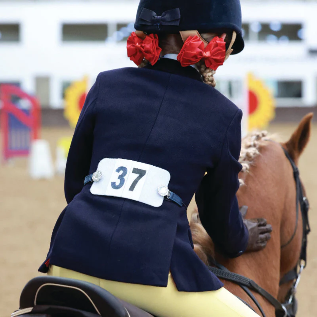 Equetech Crystal Showing Number Clips - Navy