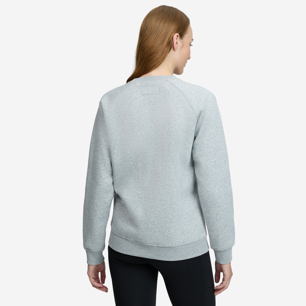 LeMieux Ladies Vida Varsity Crew Neck Sweat - Grey Marl