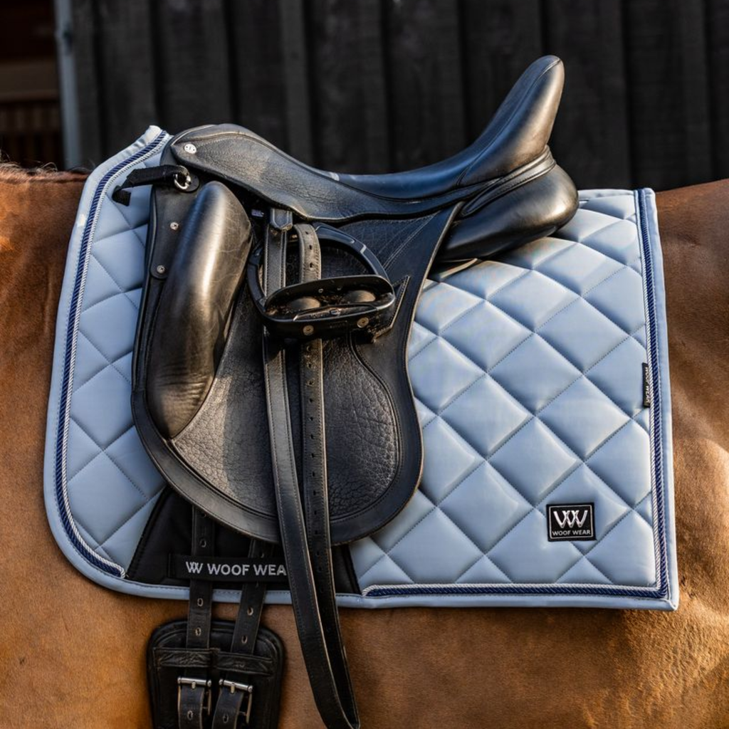 Woof Wear Vision Aura Dressage Saddle Pad - Steel Blue