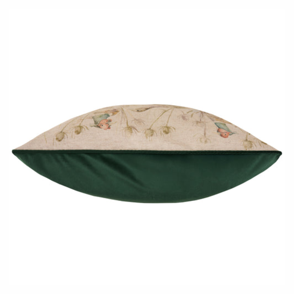 Voyage Maison Bowmont Pheasant Printed Piped Cushion - Natural