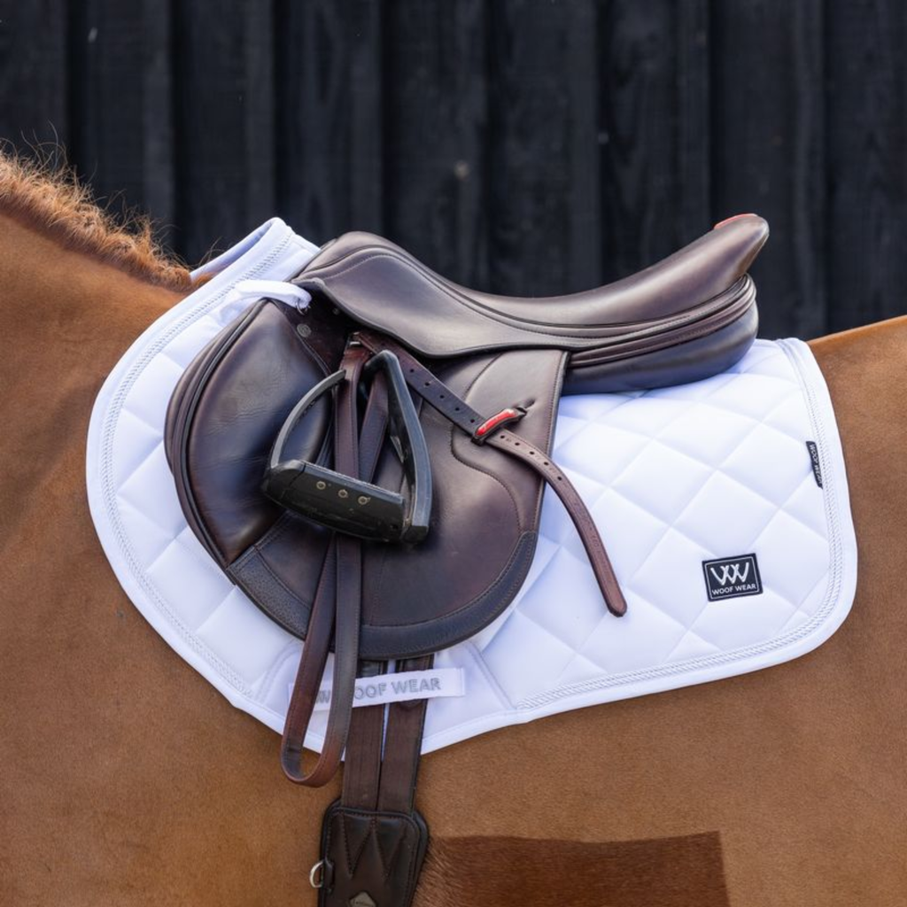 Woof Wear Vision Aura Close Contact Saddle Pad - White