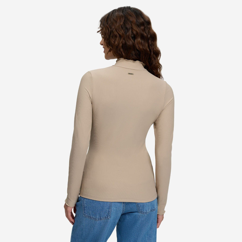 LeMieux Ladies Lustre Ribbed Top - Champagne