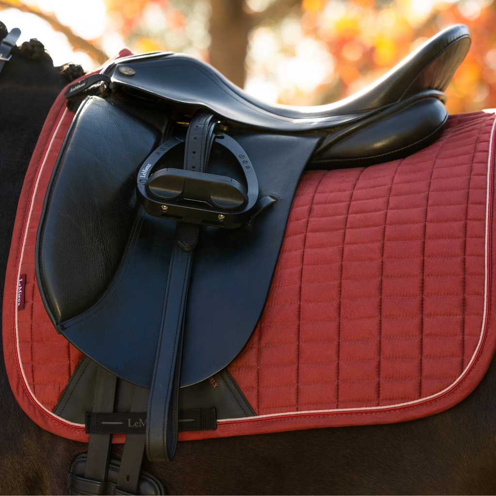 LeMieux Suede Dressage Square - Russet