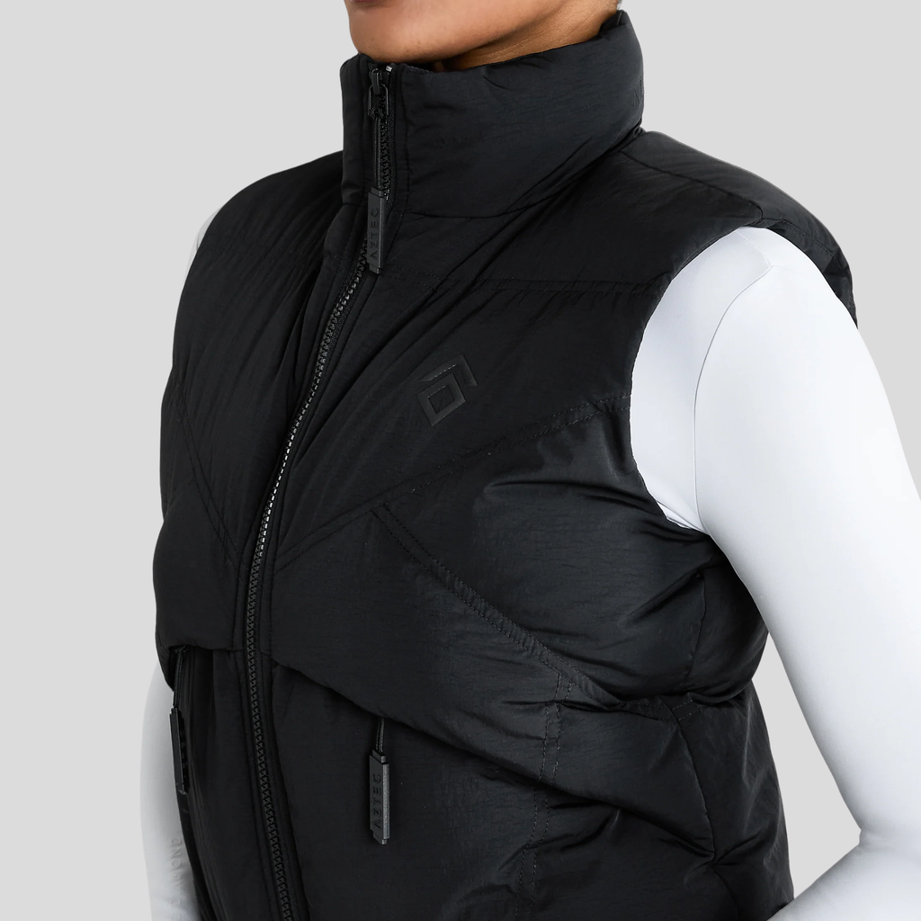 Aztec Diamond Core Mid-layer Gilet - Black