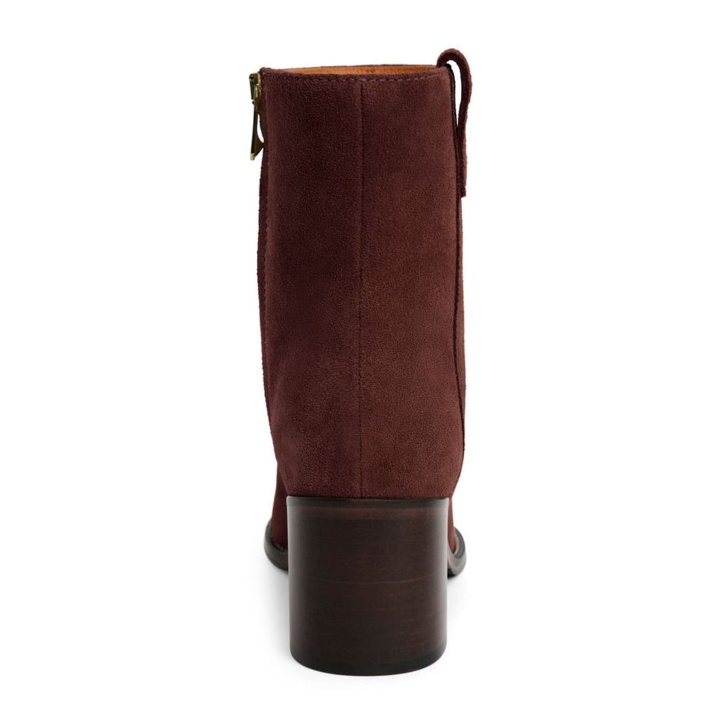 Fairfax & Favor Ladies Heeled Ludlow Ankle Boot - Port Suede