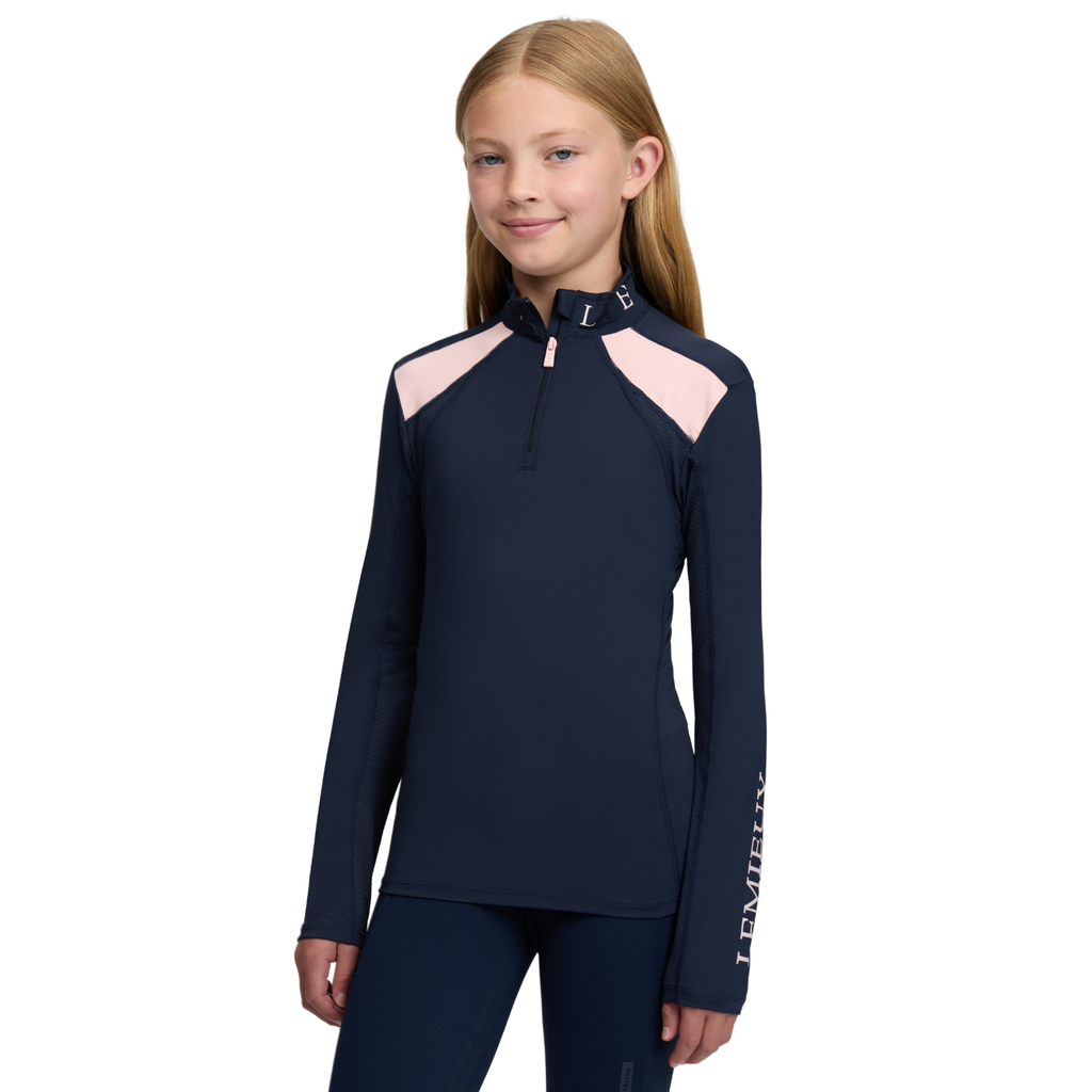 LeMieux Young Rider Mia Mesh Base Layer - Navy