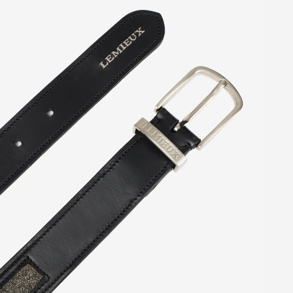 LeMieux Crystal Insert Belt - Black