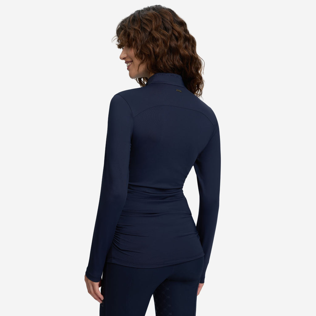 LeMieux Ladies Lustre Ruched Base Layer - Sapphire