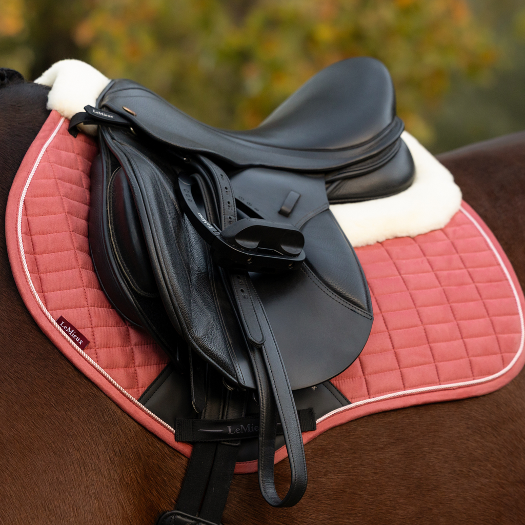LeMieux Merino+ Suede Classic Close Contact Square - Spiced Earth