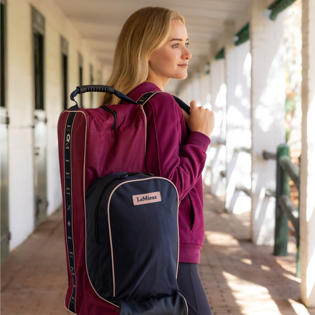 LeMieux Boot & Hat Bag - Blackberry
