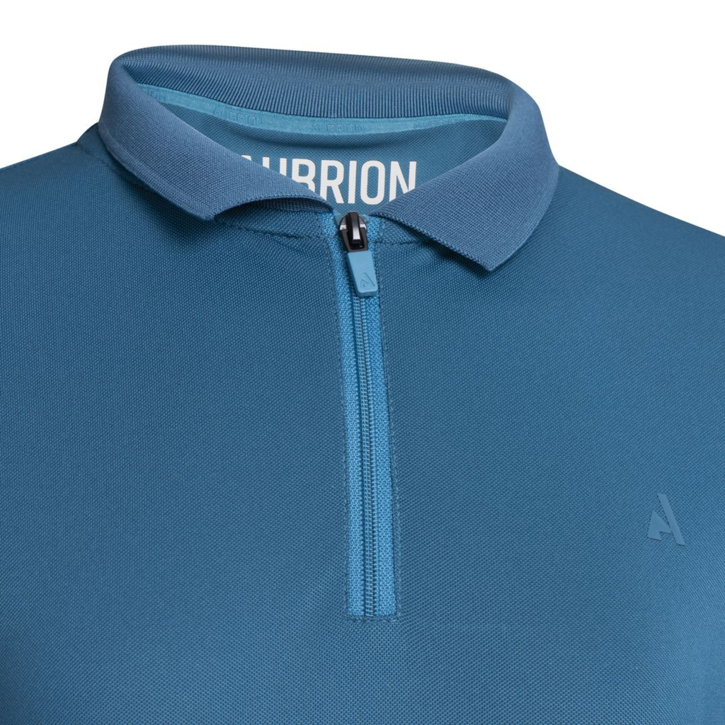 Aubrion React Young Rider Tech Polo -  Kingfisher