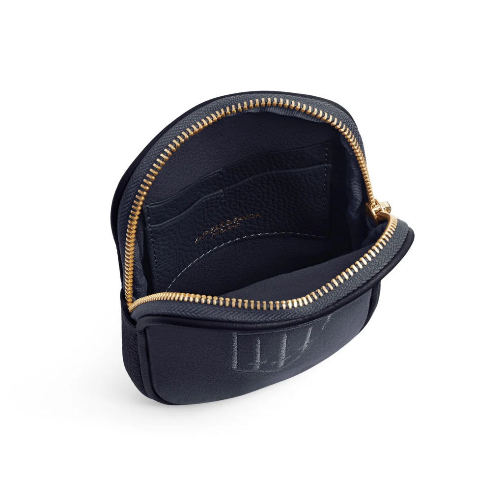 Fairfax and Favor Mini Finsbury Cross Body Bag - Navy Suede