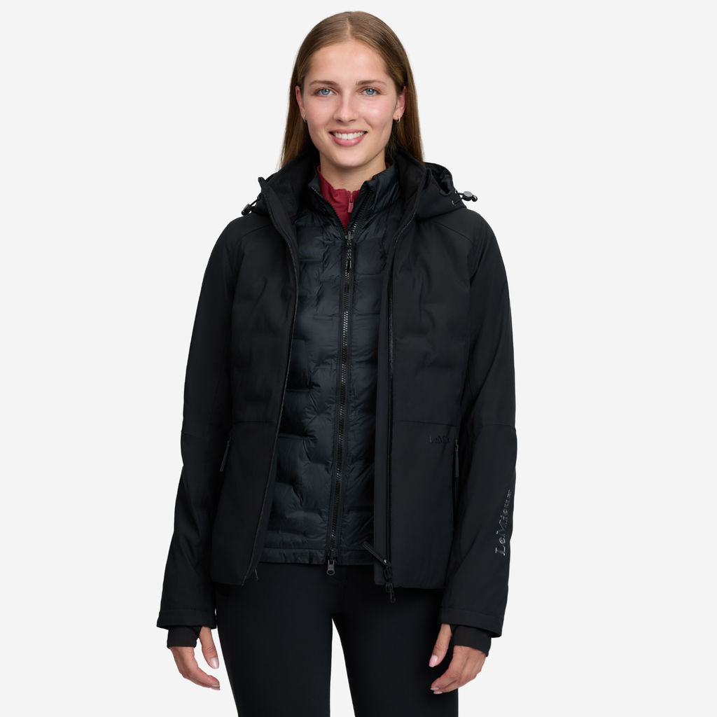 LeMieux Ladies Brooke 3 in 1 Waterproof Hybrid Jacket - Black