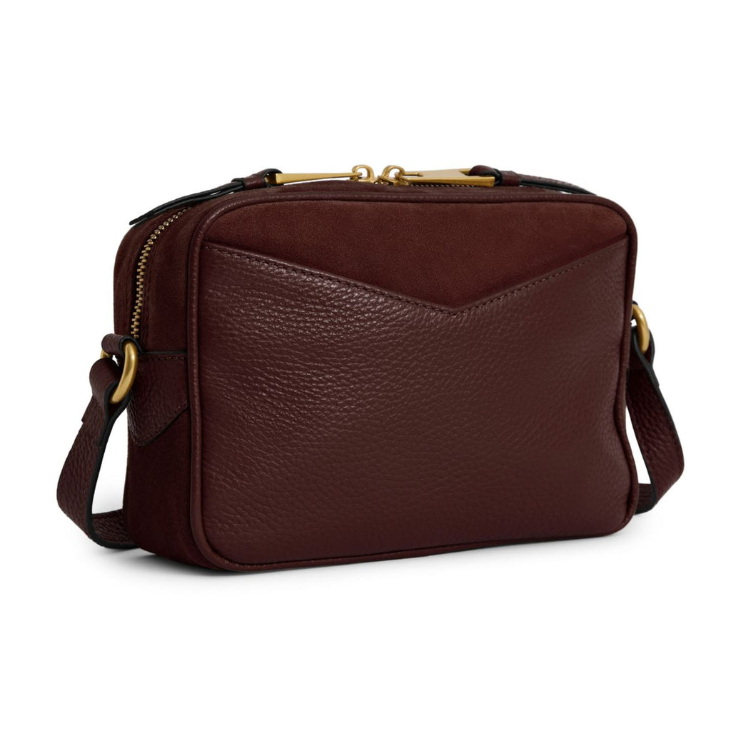 Fairfax & Favor Fulham Cross Body Bag - Port Suede