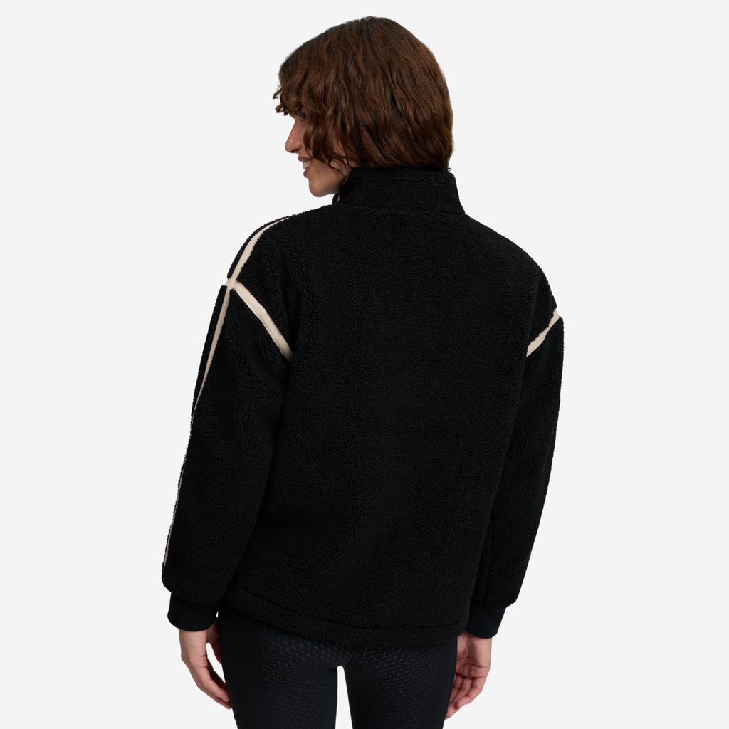 LeMieux Ladies Avery Teddy Quarter Zip Fleece - Black