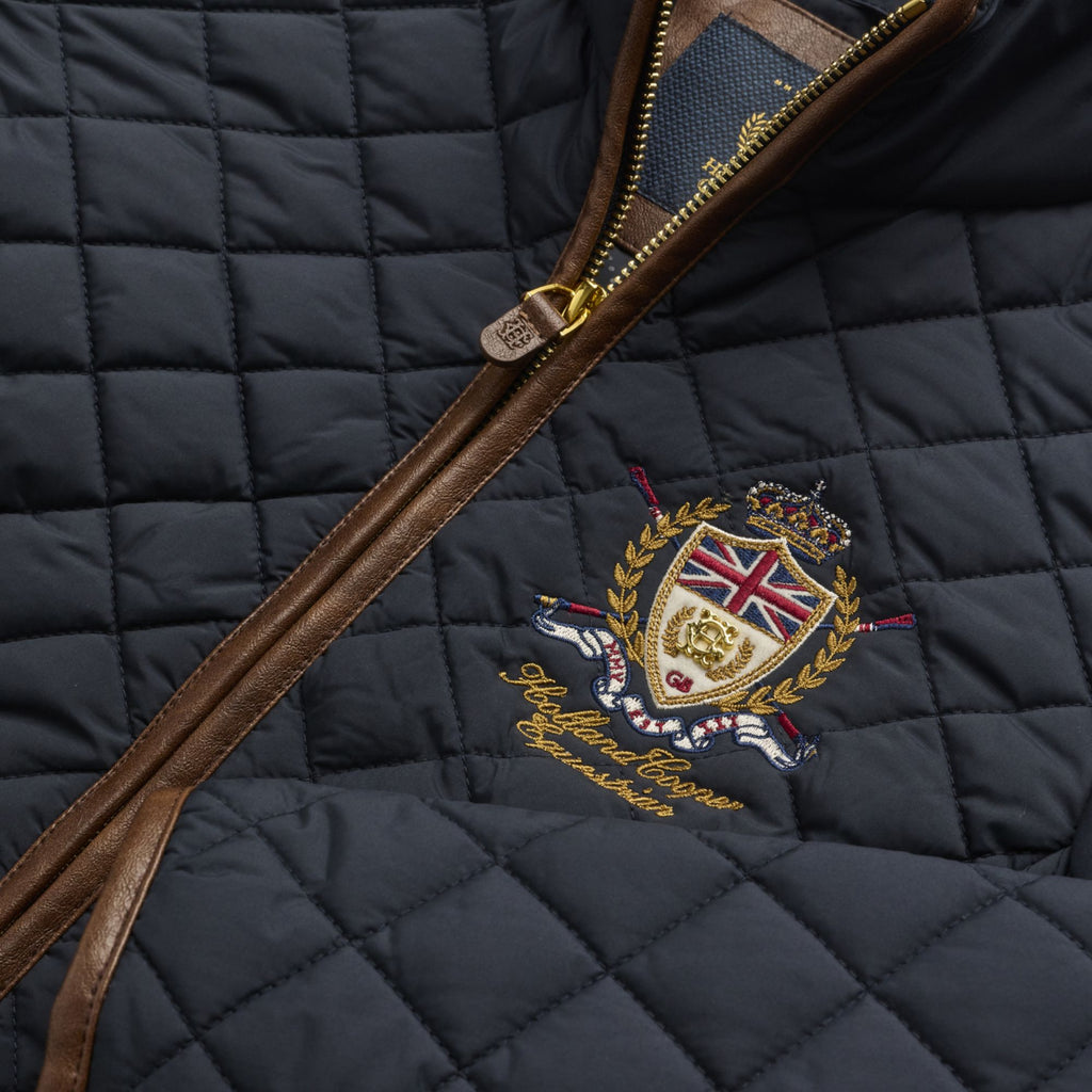 Holland Cooper Ladies Boughton Diamond Quilt Jacket - Ink Navy