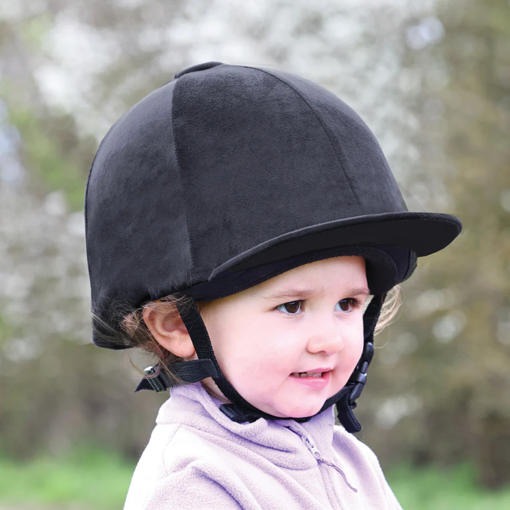 Equetech Childs Premium Velvet Show Hat Silk - Black