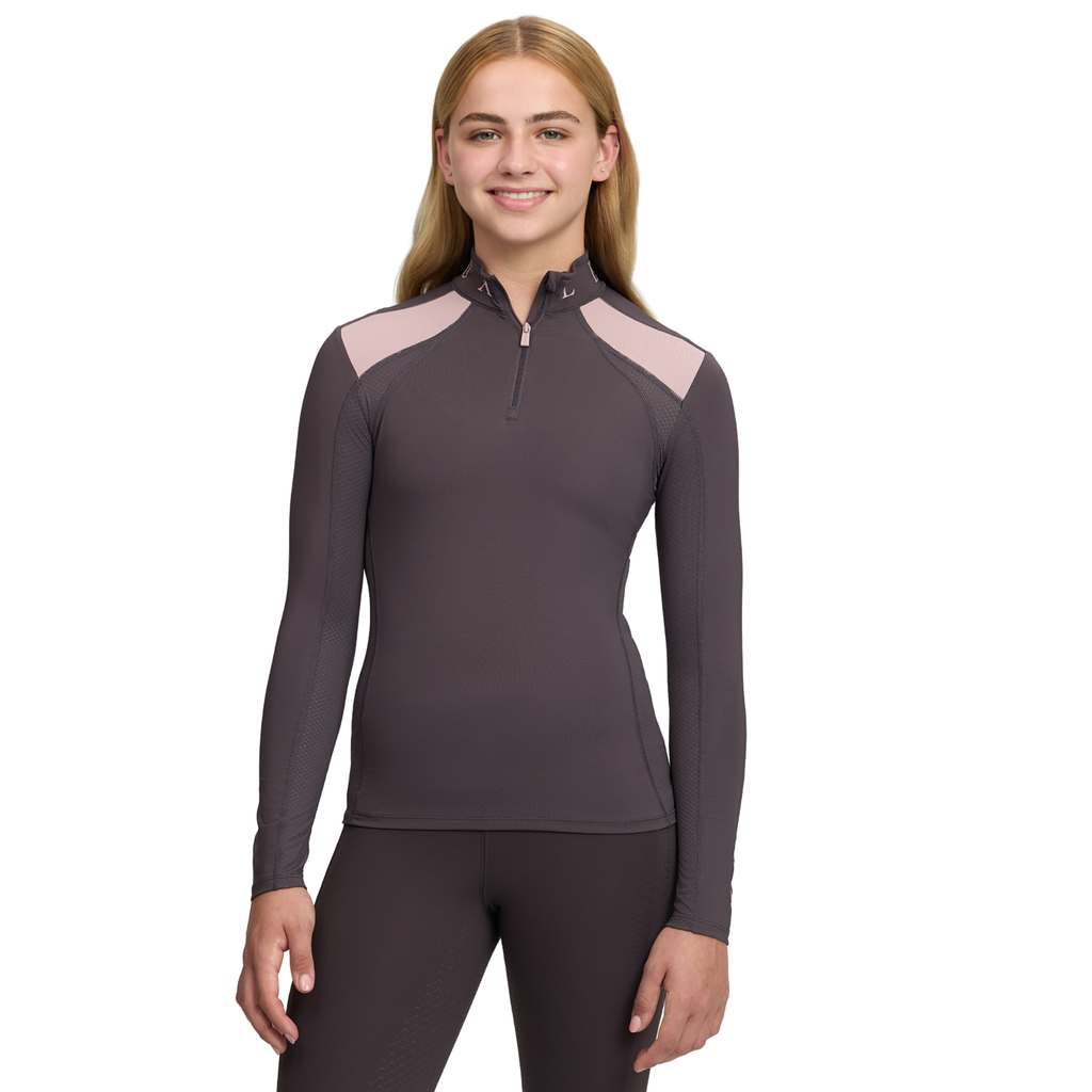 LeMieux Young Rider Mia Mesh Base Layer - Cocoa