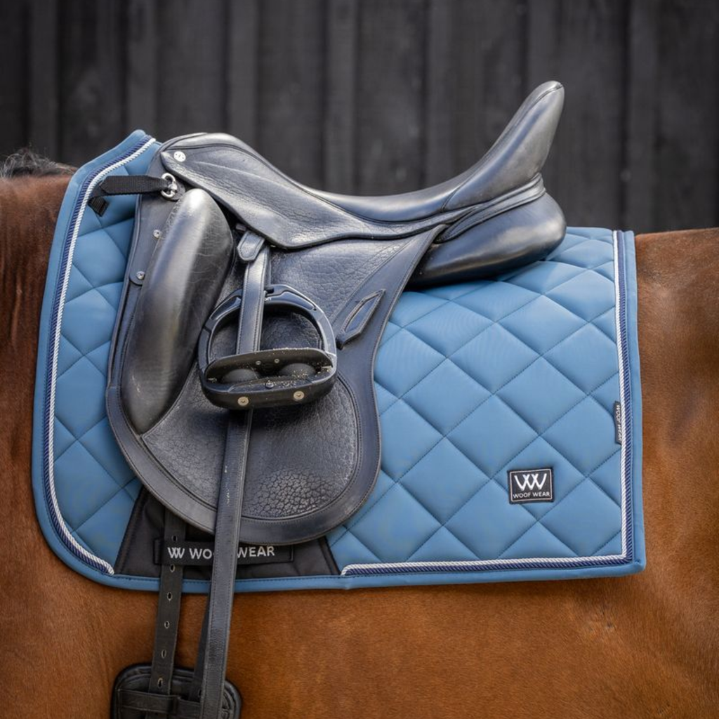 Woof Wear Vision Aura Dressage Saddle Pad - Petrol Blue