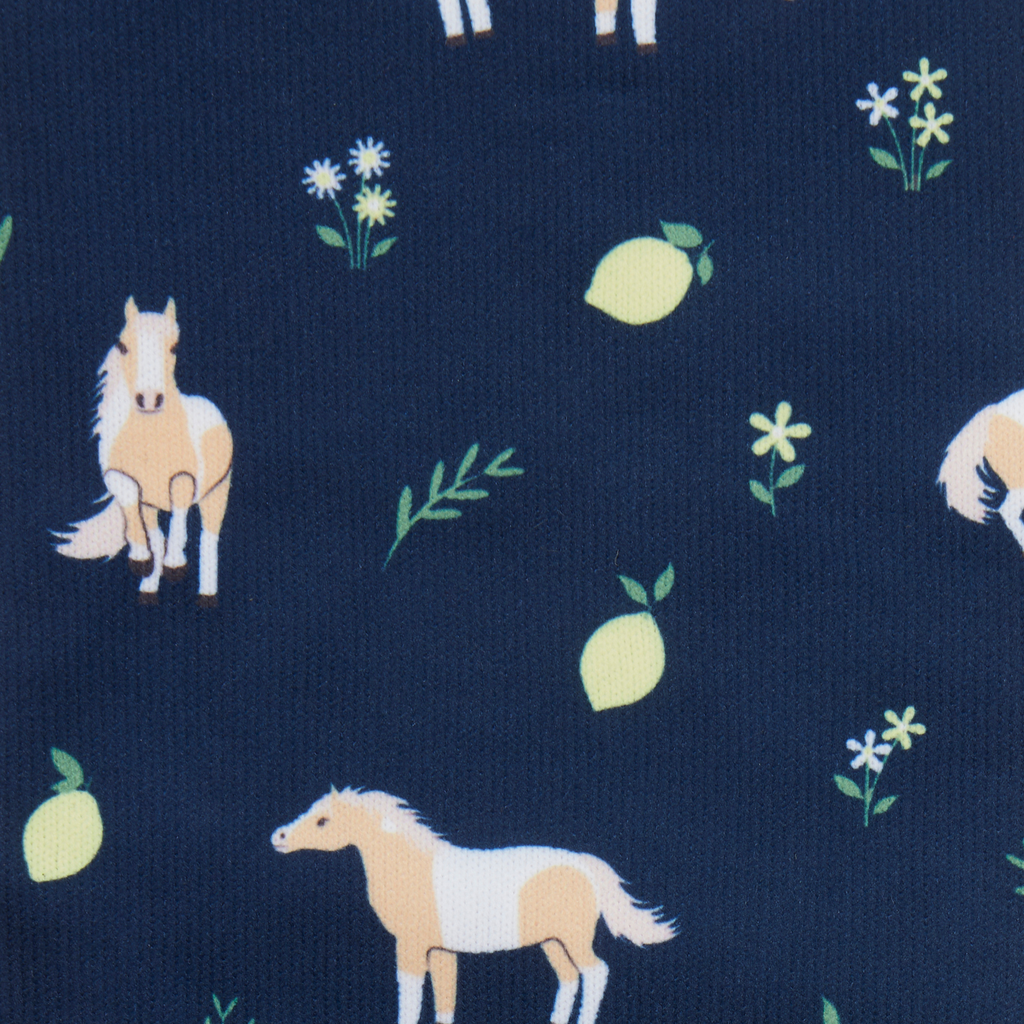 LeMieux Footsie Socks - Lemon/Navy