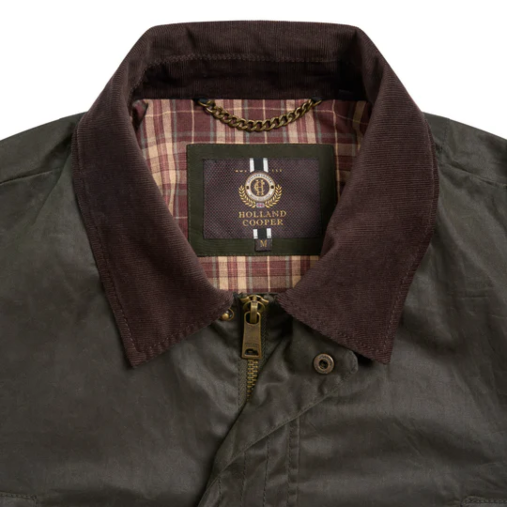 Holland Cooper Mens Classic Wax Jacket - Moss Wax