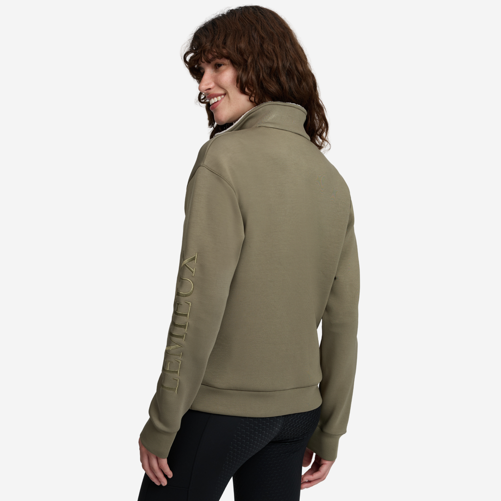 LeMieux Ladies Scarlet Quarter Zip Sweat - Willow Green