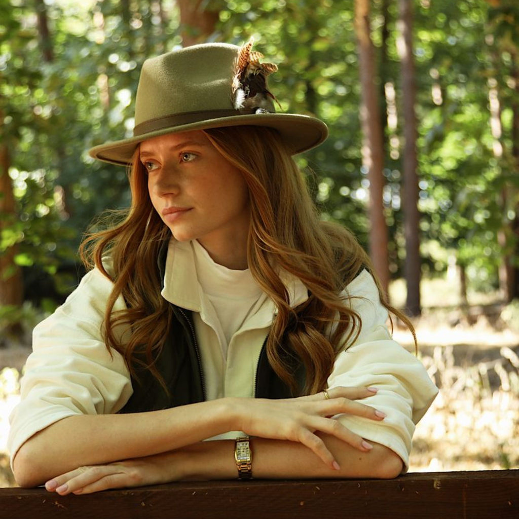 Hicks and Brown The Suffolk Fedora - Moss