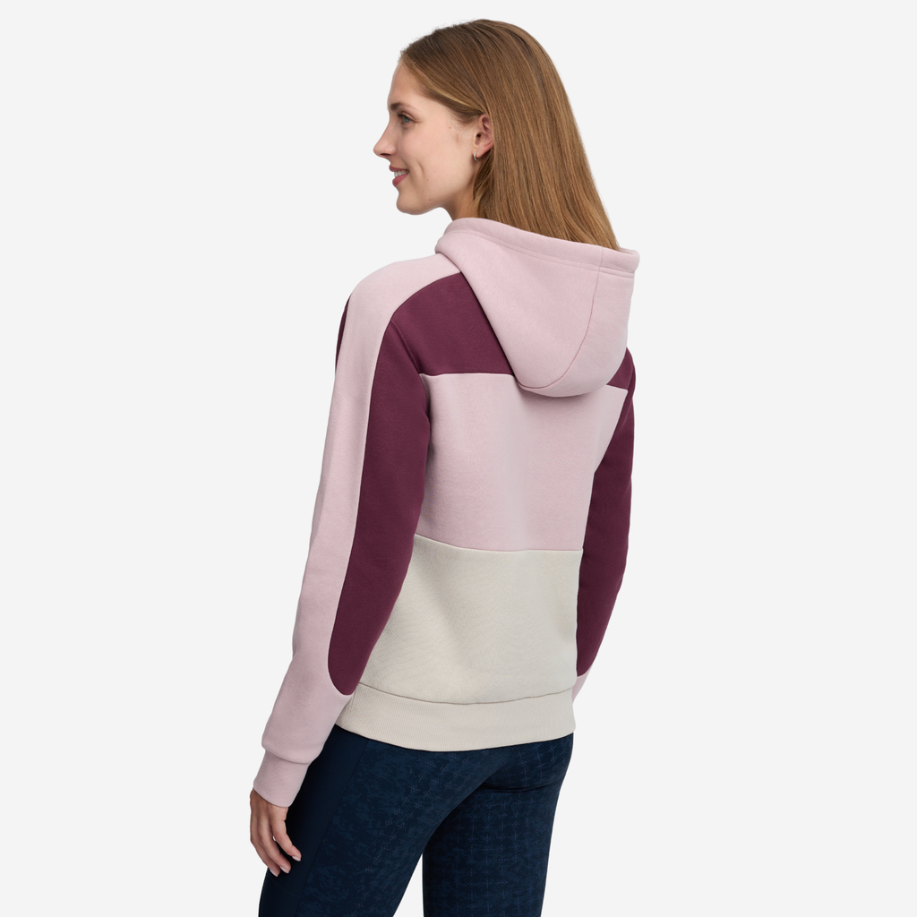 LeMieux Ladies Kadie Colour Block Hoodie - Wild Rose