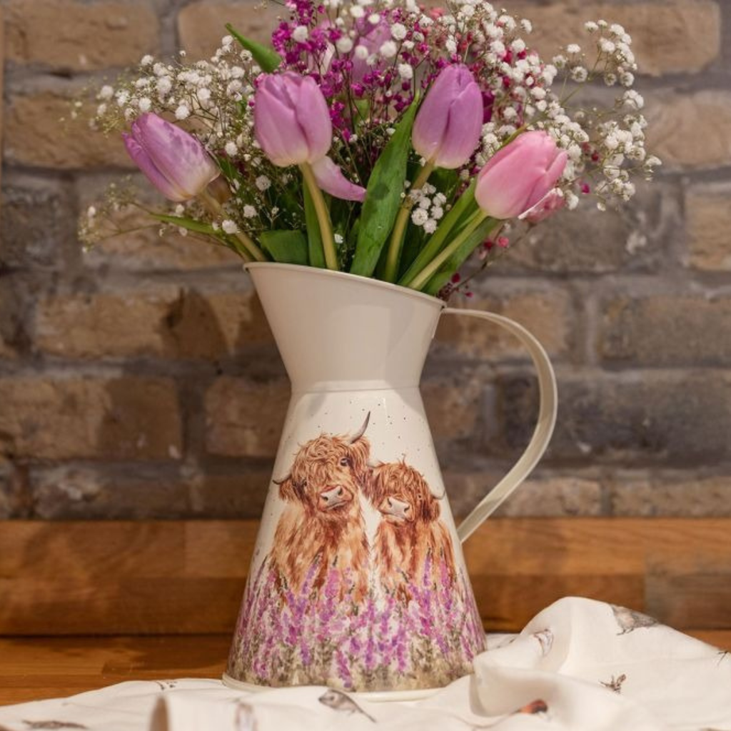 Wrendale Highland Cow Flower Jug - Gentle Giants