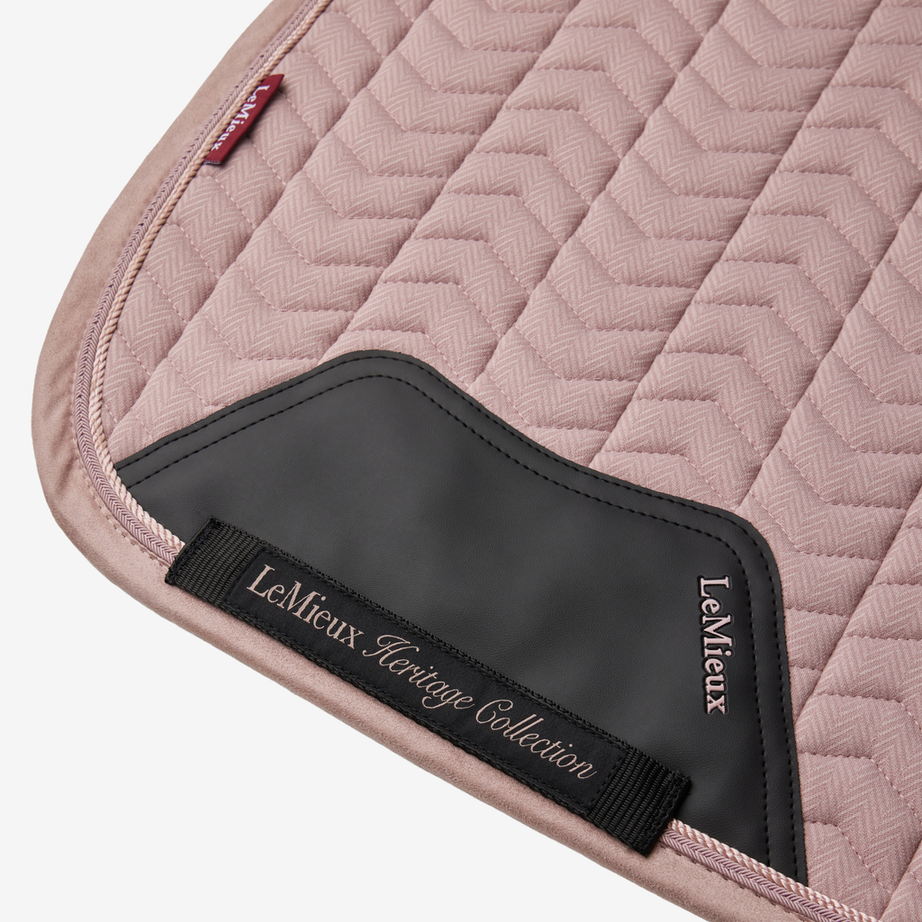 LeMieux Heritage Herringbone Dressage Square - Wild Rose