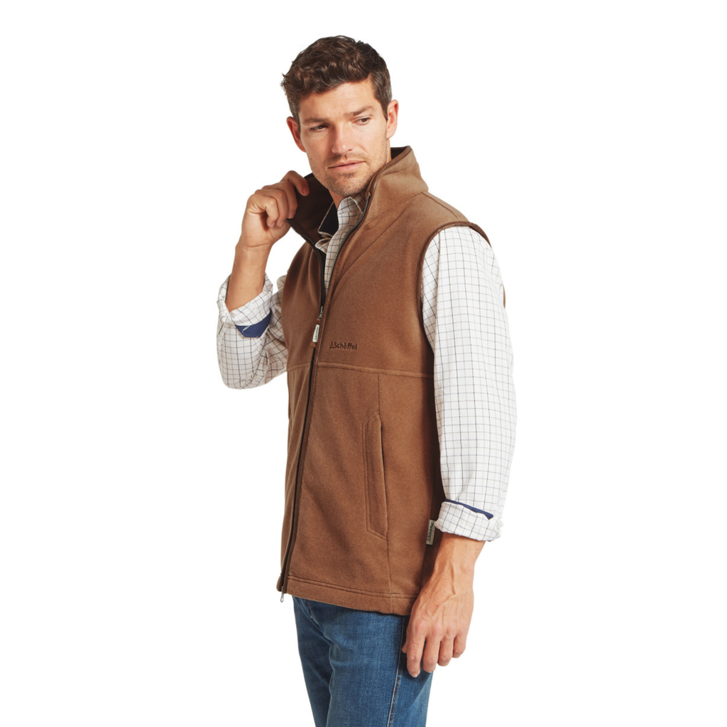 Schoffel Men's Oakham Fleece Gilet - Toffee
