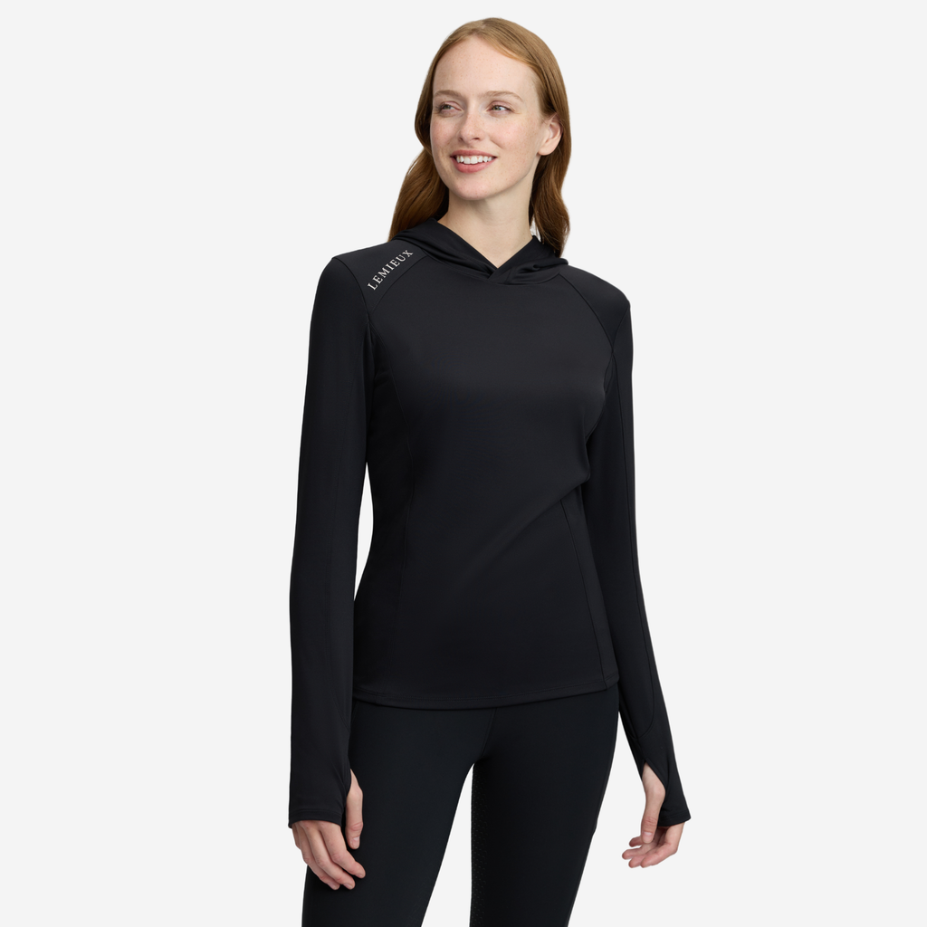 LeMieux Ladies Heidi Hooded Mid Layer - Black