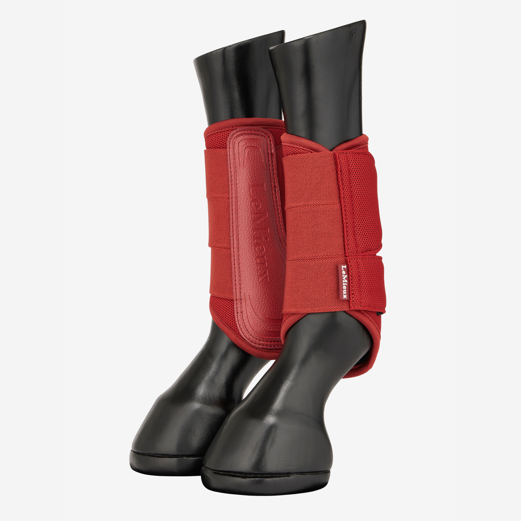 LeMieux Arika Mesh Brushing Boots - Russet