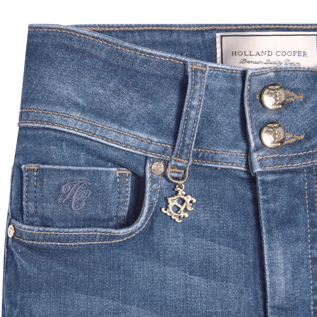 Holland Cooper Ladies Contour Skinny Jean - Aged Indigo