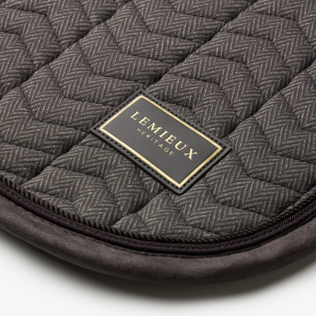 LeMieux Heritage Herringbone Dressage Square - Cocoa