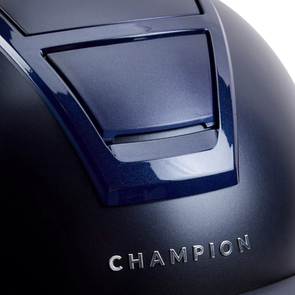 Champion Insight Round Peaked Helmet - Matt Navy