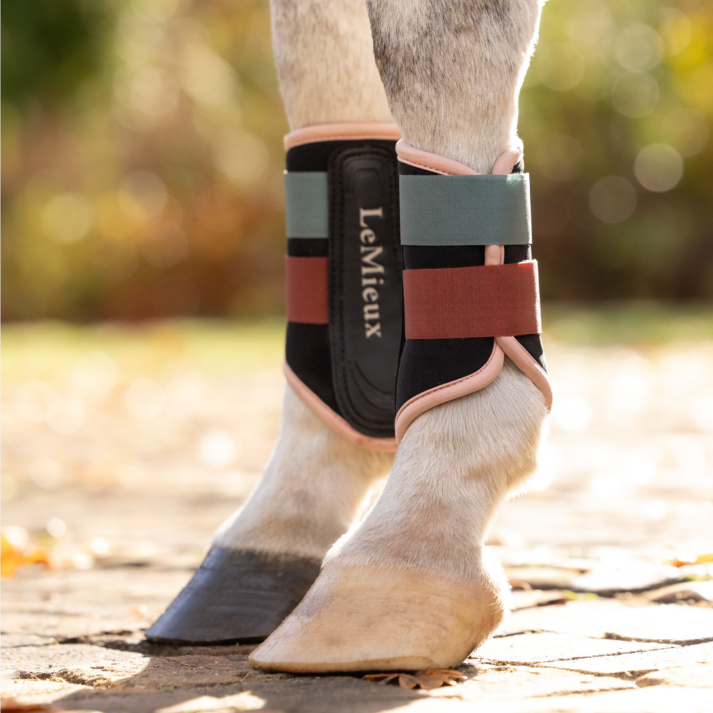 LeMieux Air-Tek Grafter Brushing Boots - Aloe/Spiced Earth