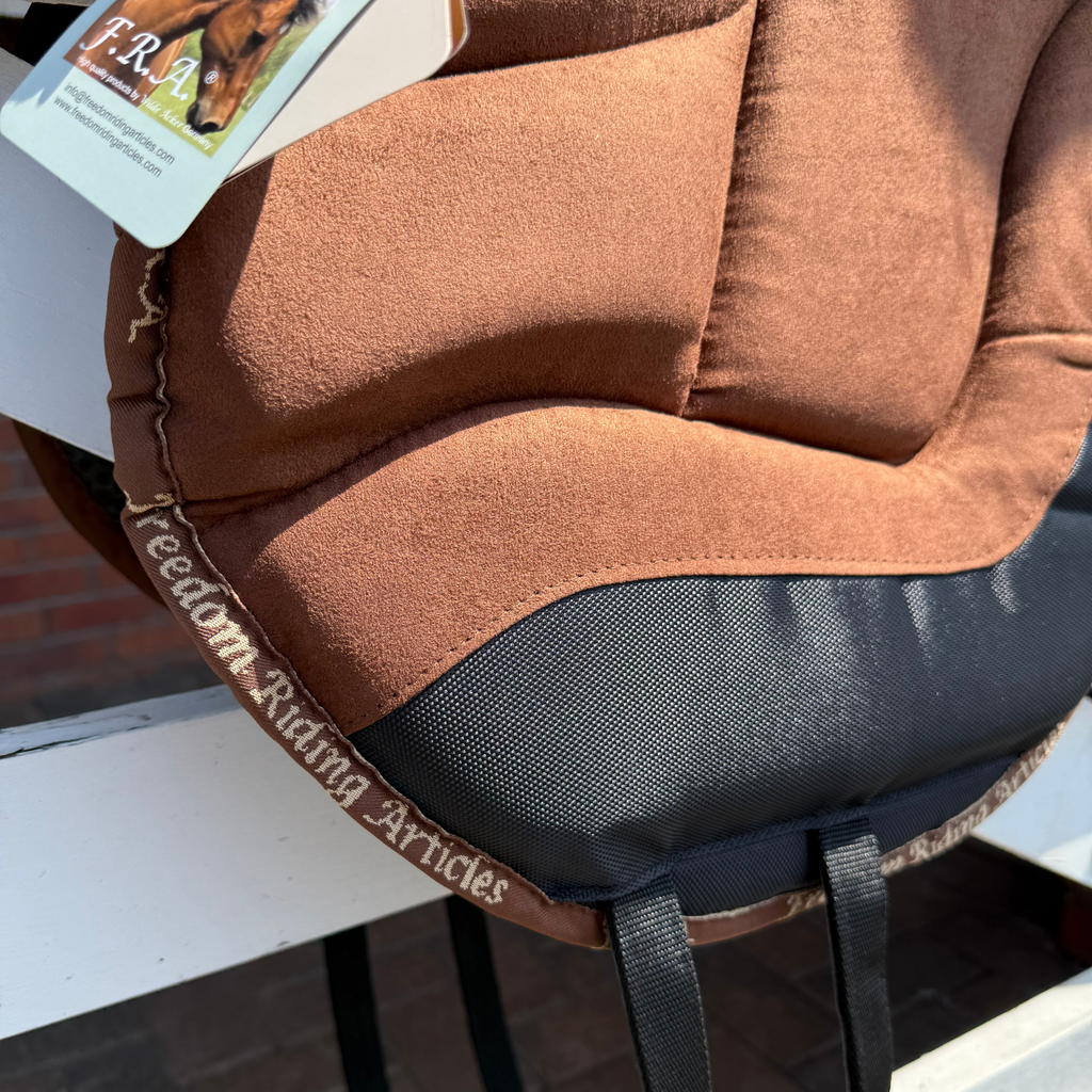 F.R.A Dardo Basic Bareback Pad - Brown Suede