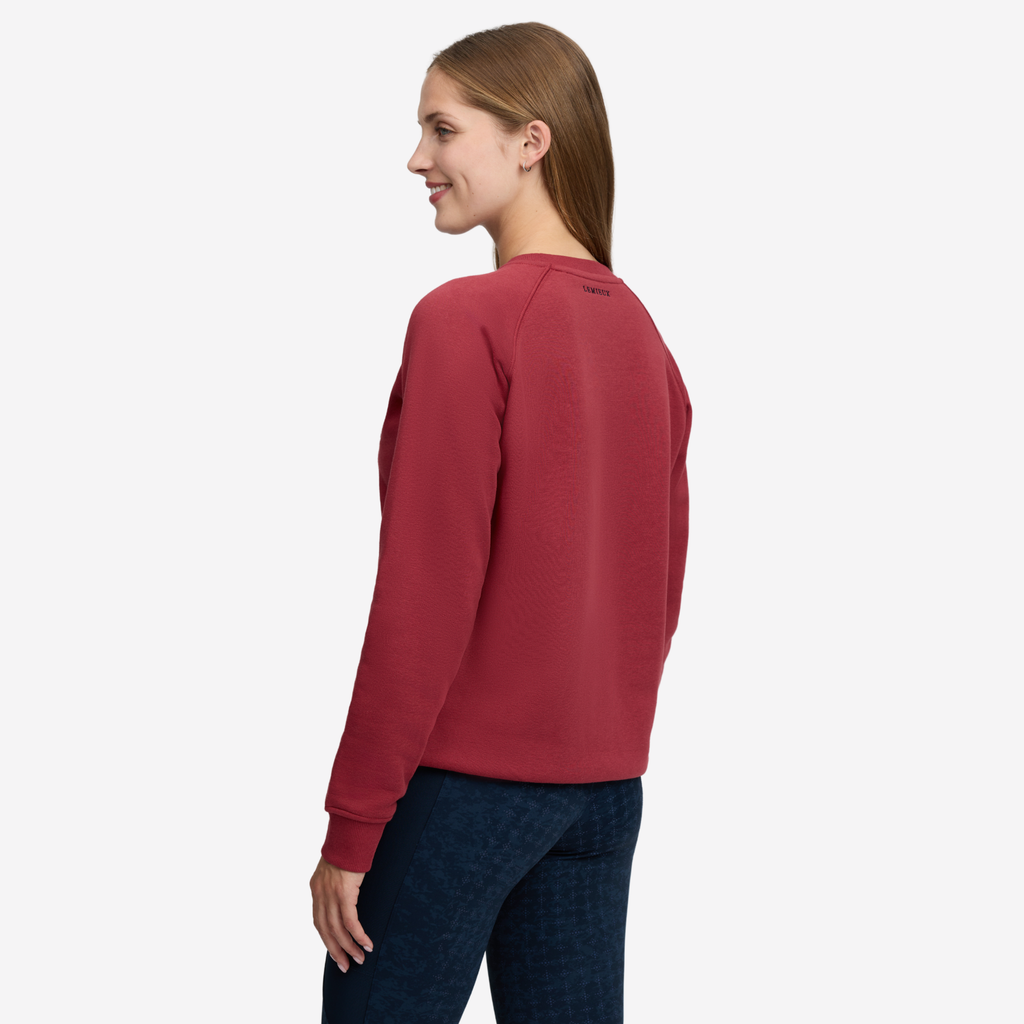 LeMieux Ladies Vida Varsity Crew Neck Sweat - Russet