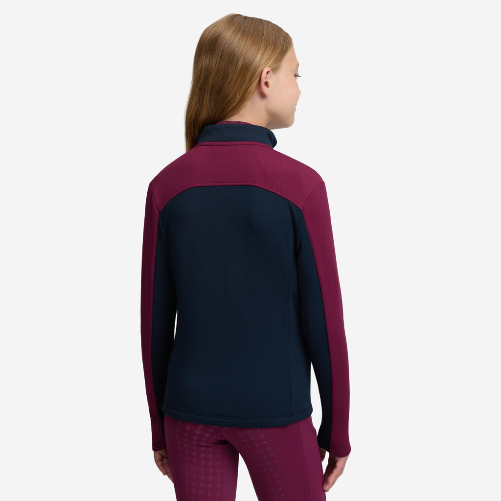 LeMieux Young Rider Bethany Fleece Zip Through - Blackberry