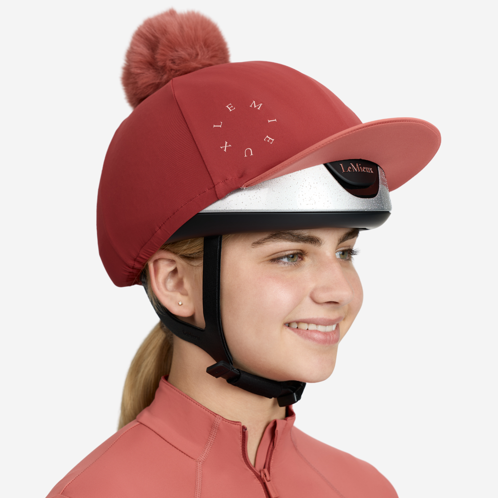 LeMieux Classique Pom Hat Silk - Russet