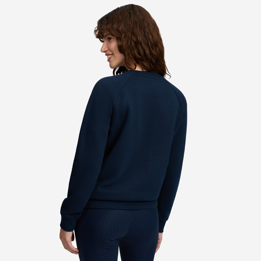 LeMieux Ladies Vida Varsity Crew Neck Sweat - Navy