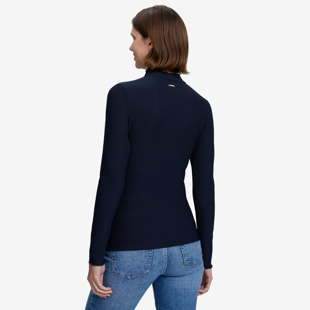 LeMieux Ladies Lustre Ribbed Top - Sapphire