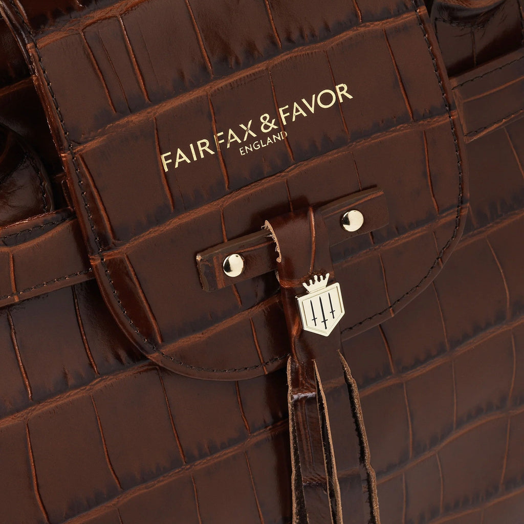 Fairfax and Favor Windsor Leather Handbag - Conker Leather