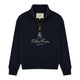 Holland Cooper Ladies Essential Relaxed Quarter Zip Sweat - Ink Navy