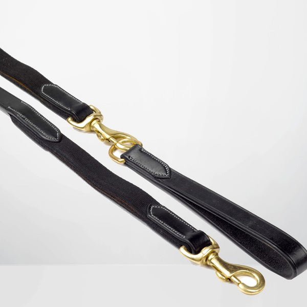 John Whitaker Elastic Draw Reins - Black
