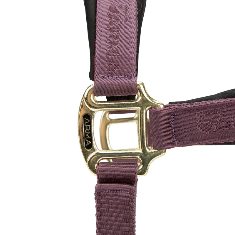 ARMA Padded Headcollar - Black Cherry